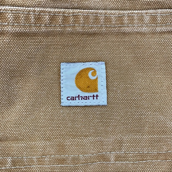 Vintage Carhartt Double Knee Pants B136-BRN Mens 38x34 Duck Canvas Utility Heavy - Picture 5 of 12